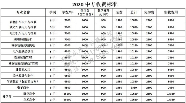 石家莊東華鐵路學(xué)校學(xué)費(fèi)高不高？