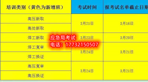 3月石家莊應(yīng)急管理局電工證考試時間安排